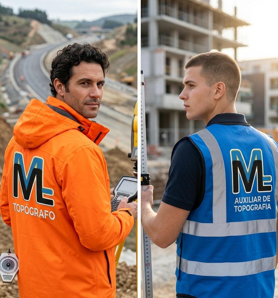 Equipe de topografia em campo